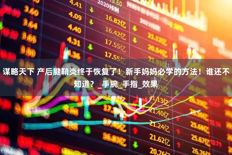 谋略天下 产后腱鞘炎终于恢复了！新手妈妈必学的方法！谁还不知道？_手腕_手指_效果